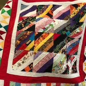 Quilt made from scraps